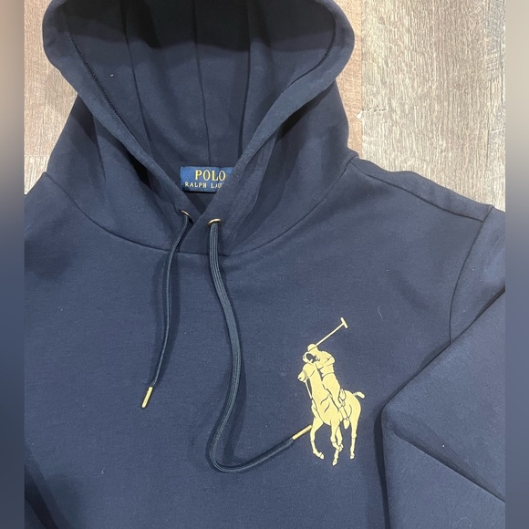 Polo Ralph Lauren Gold Big Pony Hoodie - Picture 3 of 4